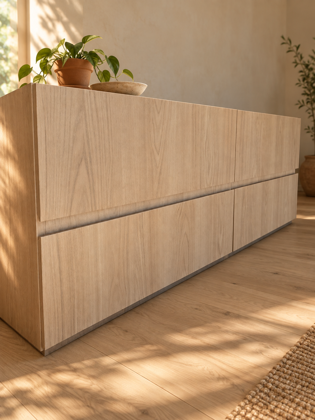 Mesa TV con cajonera en el taller